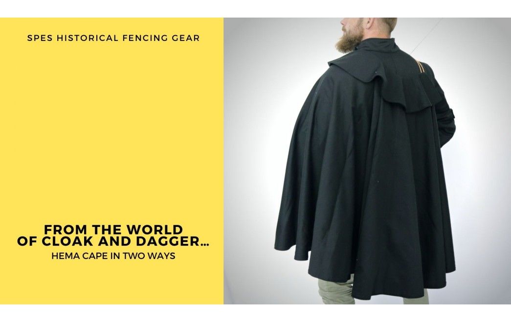 From the world of cloak and dagger… HEMA cape in two ways